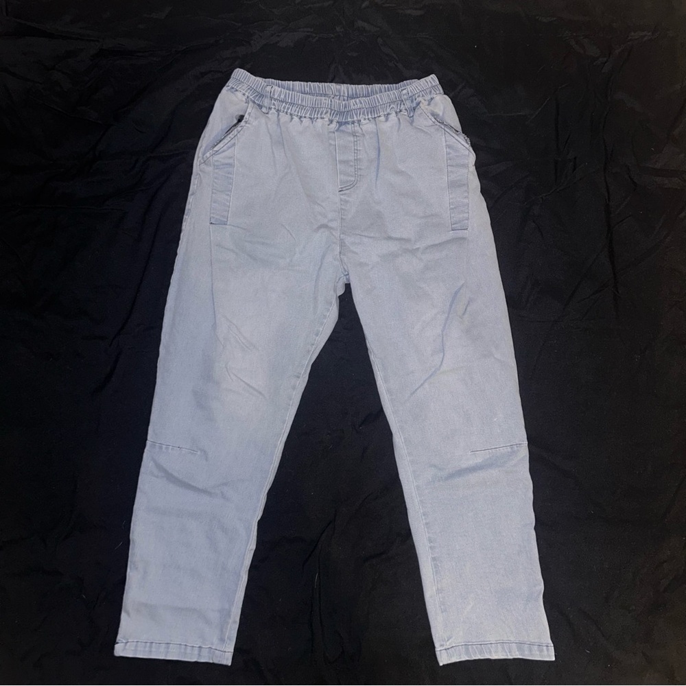 Kidoriman Oleno Men's Light Blue Denim Pants w/ belt included